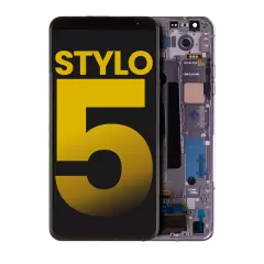 LCD Assembly With Frame Compatible For LG Stylo 5 (Refurbished) (Blonde Rose)