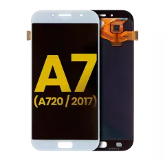 OLED Assembly Without Frame For Samsung Galaxy A7 (Refurbished: Cosmetic Grade: New) (A720 / 2017) (Sky Blue)