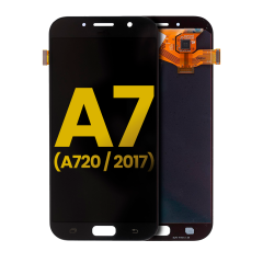 OLED Assembly Without Frame For Samsung Galaxy A7 (A720 / 2017) (Refurbished: Cosmetic Grade: New) (Black)