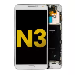 OLED Assembly With Frame Compatible For Samsung Galaxy Note 3 (Refurbished) (AT&T / T-Mobile) (White)