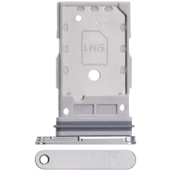 Dual Sim Card Tray Compatible For Samsung Galaxy S24 FE 5G (Premium) (Gray)