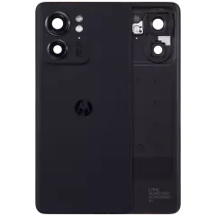 Back Cover Glass With Camera Lens Compatible For Motorola Edge 40 (XT2302 / 2023) (Genuine OEM) (Eclipse Black)