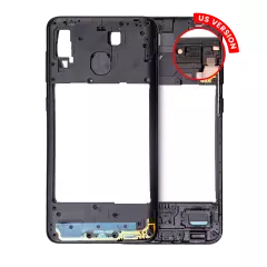 Mid-Frame Housing Compatible For Samsung Galaxy A20 (A205 / 2019) (US Version) (Black)