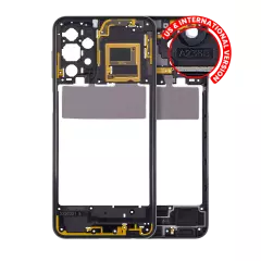 Mid-Frame Housing Compatible For Samsung Galaxy A23 5G (A236U / A236B / 2022) (US & International Version) (Black)