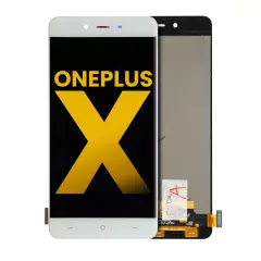 LCD Assembly Without Frame Compatible For OnePlus X (Refurbished) (White)