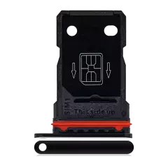 Dual Sim Card Tray Compatible For OnePlus 8 Pro (Onyx Black)