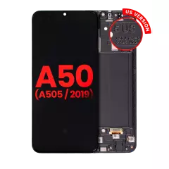 OLED Assembly With Frame Compatible For Samsung Galaxy A50 (A505 / 2019) (US Version) (Aftermarket Plus) (All Colors)