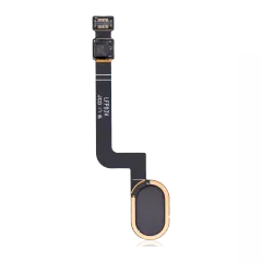 Home Button With Flex Cable Compatible For Motorola Moto G5 Plus (XT1687 / 2017) (Genuine OEM) (Black)