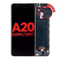 OLED Assembly With Frame Compatible For Samsung Galaxy A20 (A205 / 2019) (F Version) (Aftermarket Plus) (All Colors)