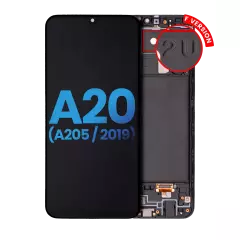 LCD Assembly With Frame Compatible For Samsung Galaxy A20 (A205 / 2019) (F Version) (Aftermarket: Incell) (All Colors)