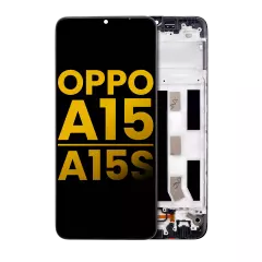 LCD Assembly With Frame Compatible For OPPO A15 / A15S (Refurbished) (All Colors)