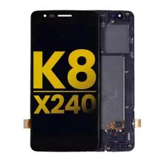 LCD Assembly With Frame Compatible For LG K8 (2017) / X240 (International Version) (Refurbished) (Black)