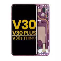OLED Assembly With Frame Compatible For LG V30 / V30 Plus / V30S ThinQ (Refurbished) (Raspberry Rose)