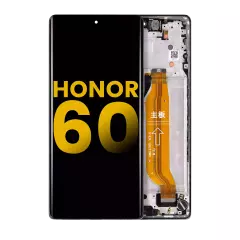 OLED Assembly With Frame Compatible For Honor 60 (Refurbished) (Black)