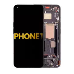 OLED Assembly With Frame Compatible For Nothing Phone 1 (Refurbished) (Black)