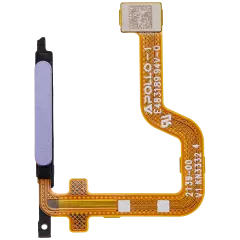 Fingerprint Reader With Flex Cable Compatible For Motorola Moto G13 (XT2331 / 2023) (Genuine OEM) (Blue Lavender)