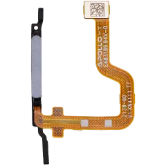 Fingerprint Reader With Flex Cable Compatible For Motorola Moto G14 (XT2341 / 2023) (Genuine OEM) (Steel Gray)