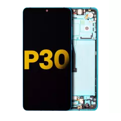 OLED Assembly With Frame Compatible For Huawei P30 (2019) (Refurbished) (Aurora)