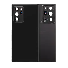 Back Cover Glass With Camera Lens For Samsung Galaxy Note 20 Ultra (No Logo) (Aftermarket Plus) (Mystic Black)