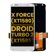 LCD Assembly Without Frame Compatible For Motorola Moto X Force (XT1580 / 2015) / Droid Turbo 2 (XT1585 / 2015) (Refurbished) (White)