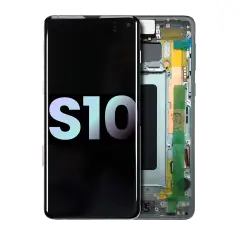 OLED Assembly With Frame Compatible For Samsung Galaxy S10 (Service Pack) (Prism Green)