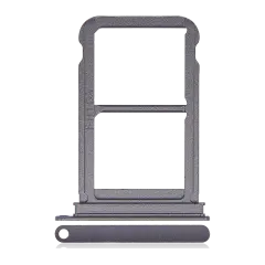 Dual Sim Card Tray Compatible For Huawei P20 (Black)