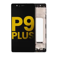 LCD Assembly With Frame Compatible For Huawei P9 Plus (Refurbished) (Quartz Gray)