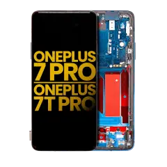 OLED Assembly With Frame Compatible For OnePlus 7 Pro / 7T Pro (Refurbished) (Nebula Blue)