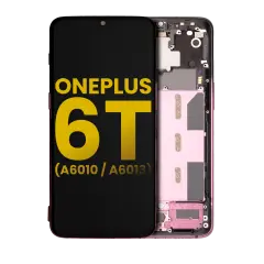 OLED Assembly With Frame Compatible For OnePlus 6T (A6010 / A6013) (Refurbished) (Thunder Purple)