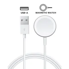 USB-A Magnetic Watch Charging Cable (3.3 ft.) For All Watch Series (OEM Pull Grade: New)