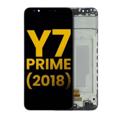 LCD Assembly With Frame Compatible For Huawei Y7 Prime (2018) (Refurbished) (Black)