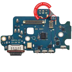 Charging Port Board With Sim Card Reader Compatible For Samsung Galaxy S24 5G (S9210) (Dual Card Version) (Premium)