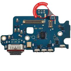 Charging Port Board With Sim Card Reader Compatible For Samsung Galaxy S24 5G (S921D) (International Version) (Premium)