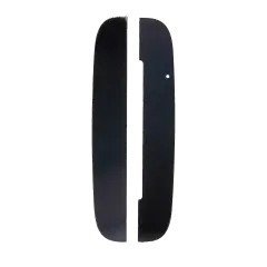 Top And Bottom Back Glass Panels For Motorola Moto Z (XT1650 / 2016) / Z Force Droid (Black)