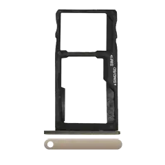 Sim Card Tray Compatible For Motorola Moto G5S (XT1793 / 2017) (Gold) (Dual Card Version)