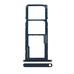 Dual Sim Card Tray Compatible For Motorola Moto G7 Play (XT1952 / 2019) (Blue)