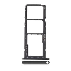 Dual Sim Card Tray Compatible For Motorola Moto G7 Play (XT1952 / 2019) (Black)