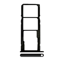 Dual Sim Card Tray Compatible For Motorola Moto G7 Power (XT1955 / 2019) (International Version) (Ceramic Black)