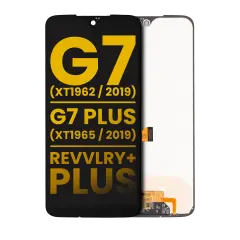 LCD Assembly Without Frame Compatible For Motorola Moto G7 (XT1962 / 2019) / G7 Plus (XT1965 / 2019) / T-Mobile Revvlry+ Plus (Refurbished) (All Colors)