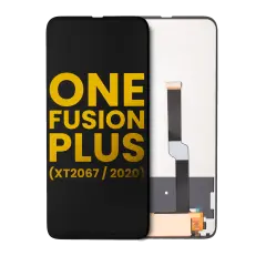 LCD Assembly Without Frame Compatible For Motorola One Fusion Plus (XT2067 / 2020) (Refurbished) (Black)
