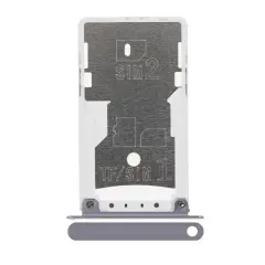 Sim Card Tray Compatible For Xiaomi Redmi Note 4X (Platinum Silver)