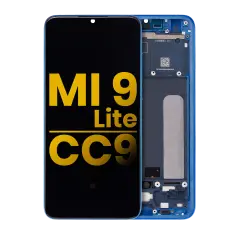 OLED Assembly With Frame Compatible For Xiaomi Mi 9 Lite / CC9 (Refurbished) (Aurora Blue)