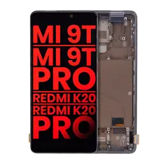 OLED Assembly With Frame Compatible For Xiaomi Mi 9T / 9T Pro / K20 / K20 Pro (Aftermarket Plus) (Carbon Black)