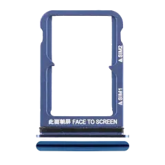 Dual Sim Card Tray Compatible For Xiaomi Mi 8 (Blue)
