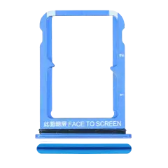 Dual Sim Card Tray Compatible For Xiaomi Mi 9 SE (Blue)