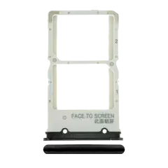 Dual Sim Card Tray For Xiaomi Mi 9T / 9T Pro / K20 / K20 Pro (Carbon black)