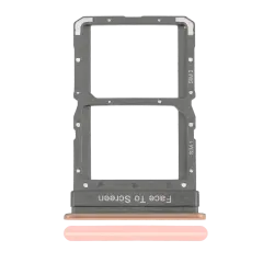 Dual Sim Card Tray Compatible For Xiaomi Mi 10 5G / Mi 10 Pro (Peach Gold)