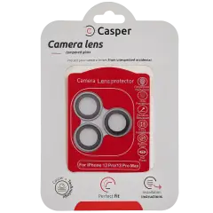 Casper Camera Lens Protector Compatible For iPhone 13 Pro / 13 Pro Max (Gray) (Clear)