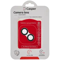 Casper Camera Lens Protector Compatible For iPhone 13 / 13 Mini (Alpine Green) (Clear)