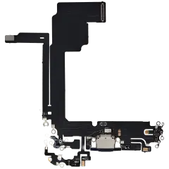 Charging Port Flex Cable Compatible For iPhone 15 Pro Max (Aftermarket Plus)(Blue Titanium)